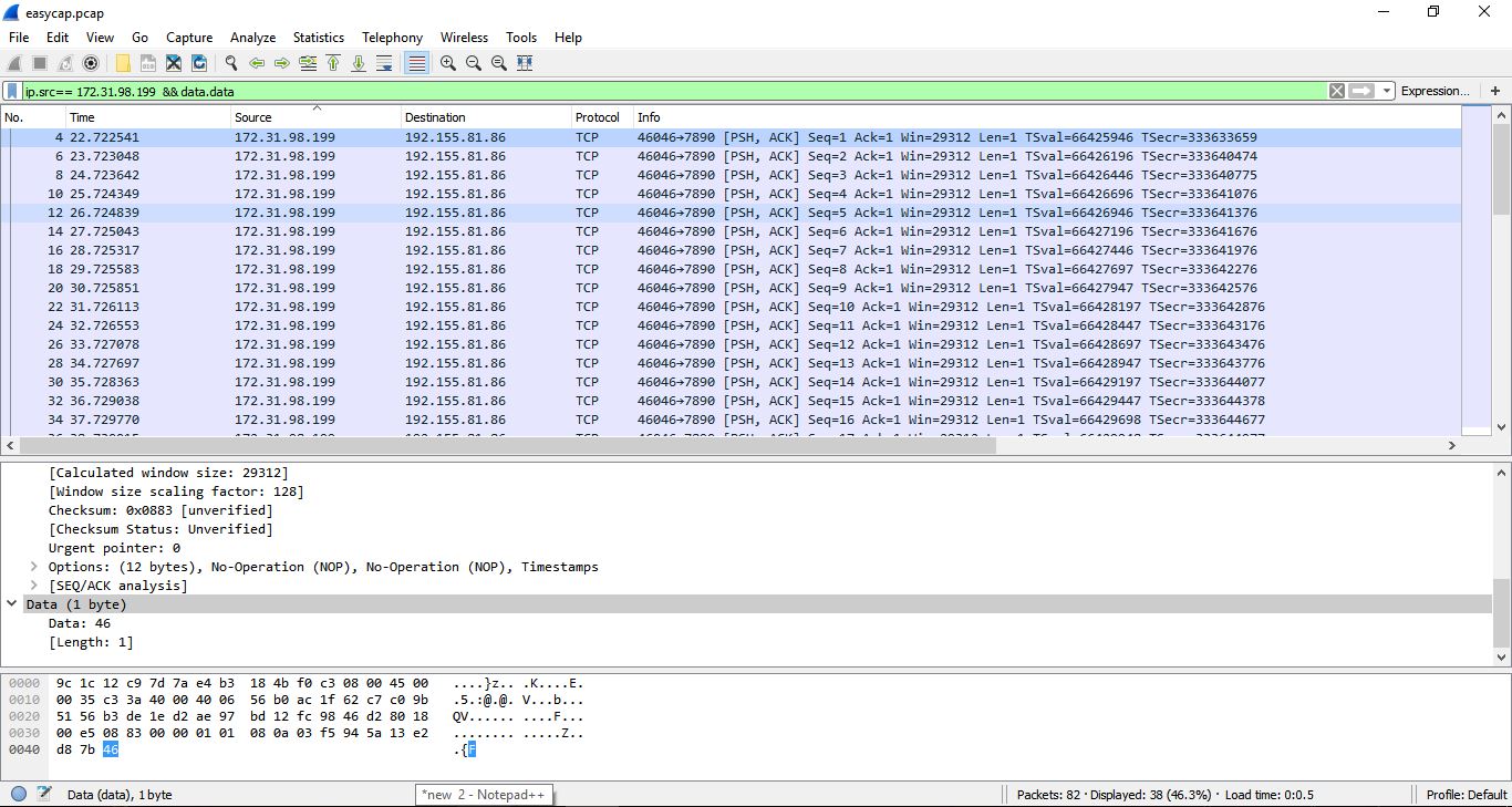 wireshark screenshot